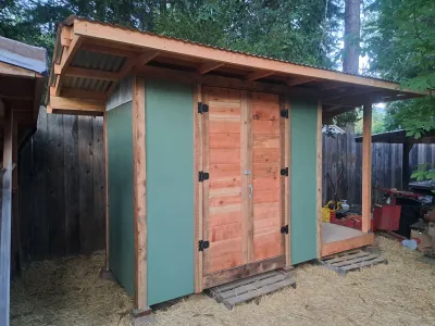 A shed (with saltbox roof)